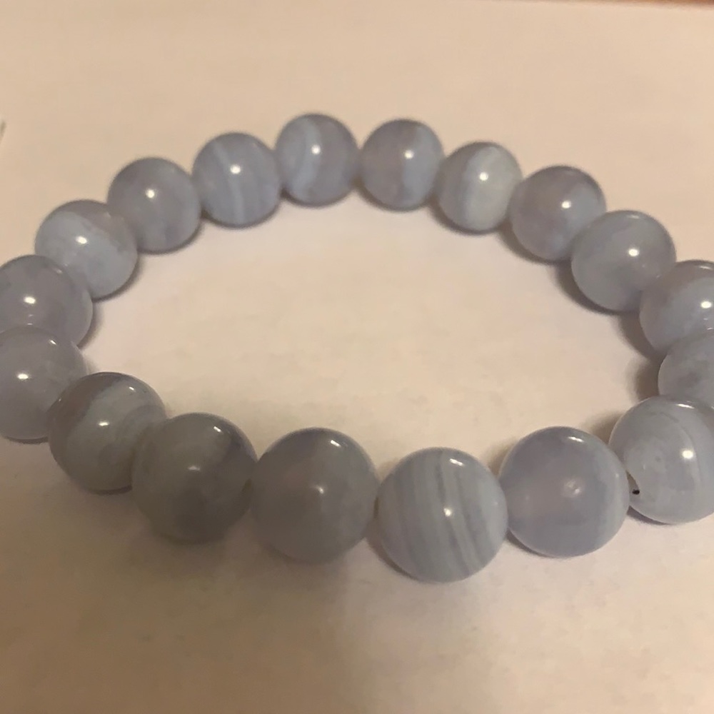 Natural Chalcedony bracelet